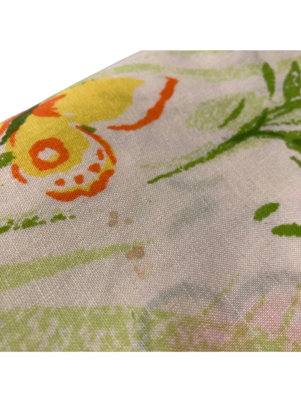 Vintage Butterfly Green And Yellow Floral Pillowcase Set of 2 King Size